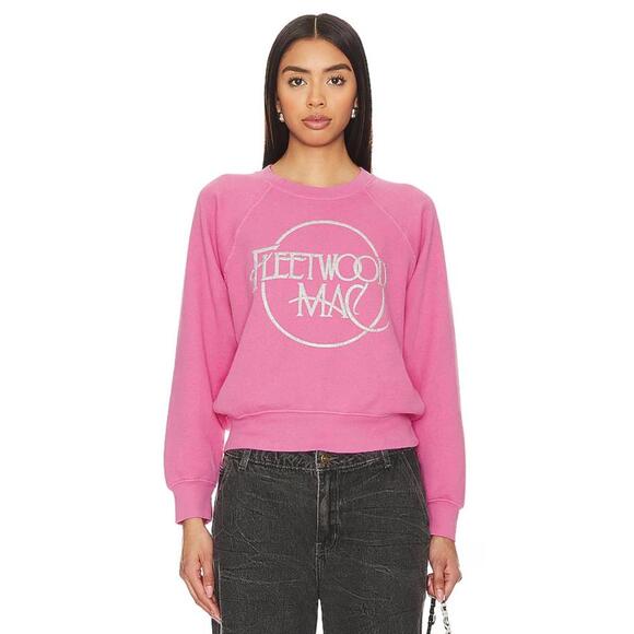 Daydreamer Tops - Daydreamer Fleetwood Mac Circle Logo Raglan Crewneck (M)